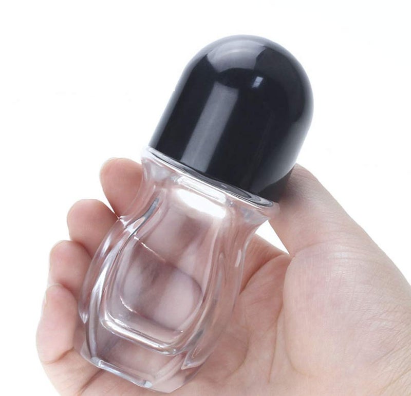 Wresty Roll On Glass Bottles For Essential Oils 2 Pcs Deodorant Bottles Perfume Roller Bottles Empty Deodorant Containers Roller Ball Bottles For Fragrance Cosmetics (50ml/1.69Oz) - Image 5